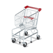 Melissa & Doug Toy Shopping Cart with Sturdy Metal Frame