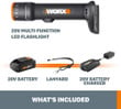 Worx WX027L 20V Power Share Multi-Function LED Flashlight