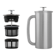 Espro P7 French Press, Double Walled Stainless Steel Insulated Coffee and Tea Maker, Brushed Stainless Steel, 32 Oz