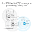 Netgear Orbi Mesh WiFi Dual-band Add-on Satellite, 1.2Gbps, Add up to 1500 Sq.Ft (RBS10-100NAS)