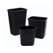 Rubbermaid FG295600BLA Plastic Resin Wastebasket Trash Can, Black, 12 Pack