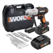 Worx Switch-driver 2 In 1 Cordless Drill And Driver With Precise Electronic Torque Control Kit, 67 Pieces