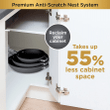 Ninja C53000 Foodi NeverStick Premium 3-Piece Fry Pan Set, Anti-Scratch Nesting Cookware, Gray