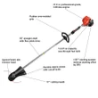 Echo 21.2cc Straight Shaft Trimmer With i-30 Starter, SRM-225