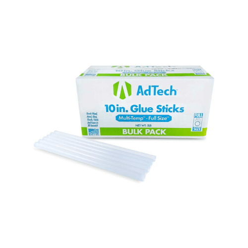 AdTech 10 Inch Hot Sticks Full Size, 5 Pounds Box All Purpose Glue Sticks