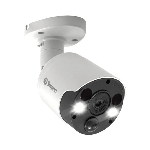 Swann PIR Bullet Security Camera & Spotlight, 4K Ultra HD Surveillance Cam With Color Night Vision