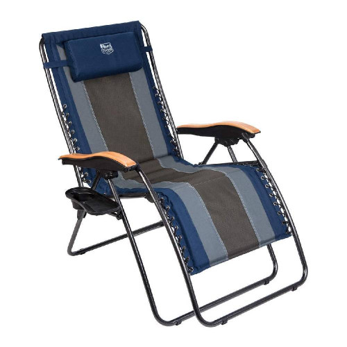Timber Ridge Zero Gravity Reclining Lounge Chair 350 lbs Capacity With Cup Holder & Headrest