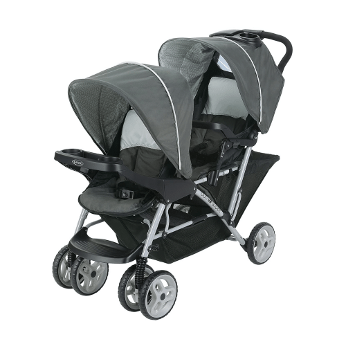 Graco DuoGlider Double Stroller, Lightweight Double Stroller with Tandem Seating, Glacier