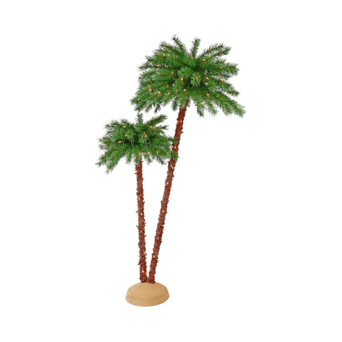 Puleo International Pre-Lit Artificial Palm Tree With 175 UL Lights