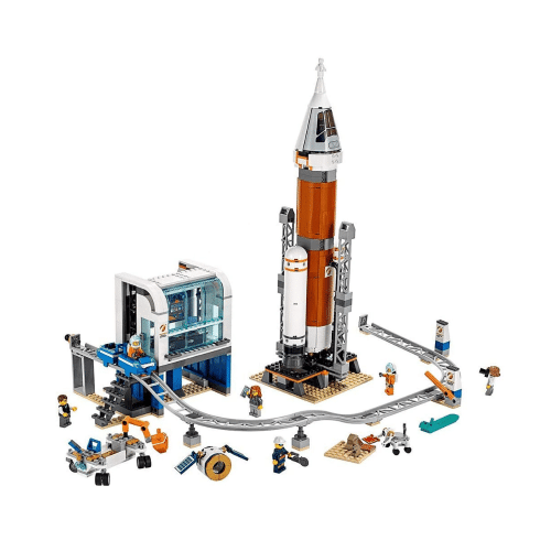 LEGO City Rocket and Launch Control NASA Space Ship Building Astronaut Toy Rocket Kit (837 Pieces)