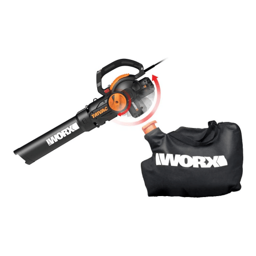 Worx WG512 12 Amp 3-in-1 Vacuums Blowers/Mulcher/Vac, Blower