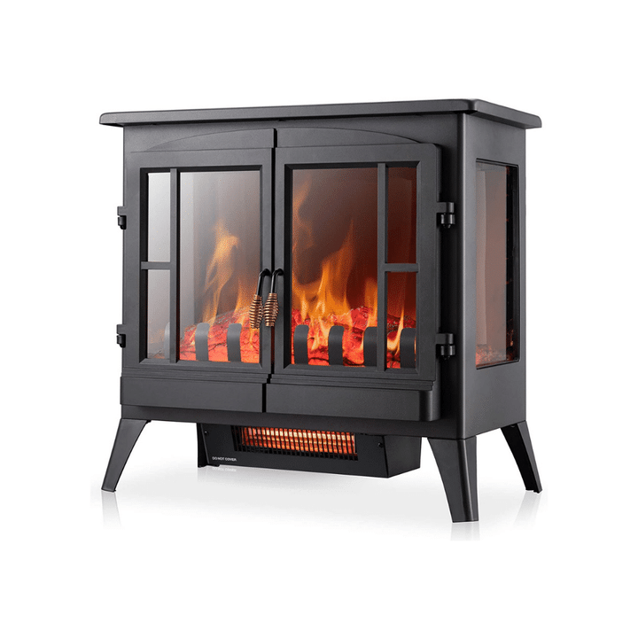 Xbeauty Electric Fireplace Stove, Freestanding Fireplace Heater, 23 Inches-Toolcent®