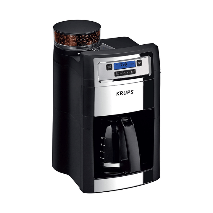 Krups Grind And Brew Auto-Start Maker With Builtin Burr Coffee Grinder, 10 Cups-Toolcent®