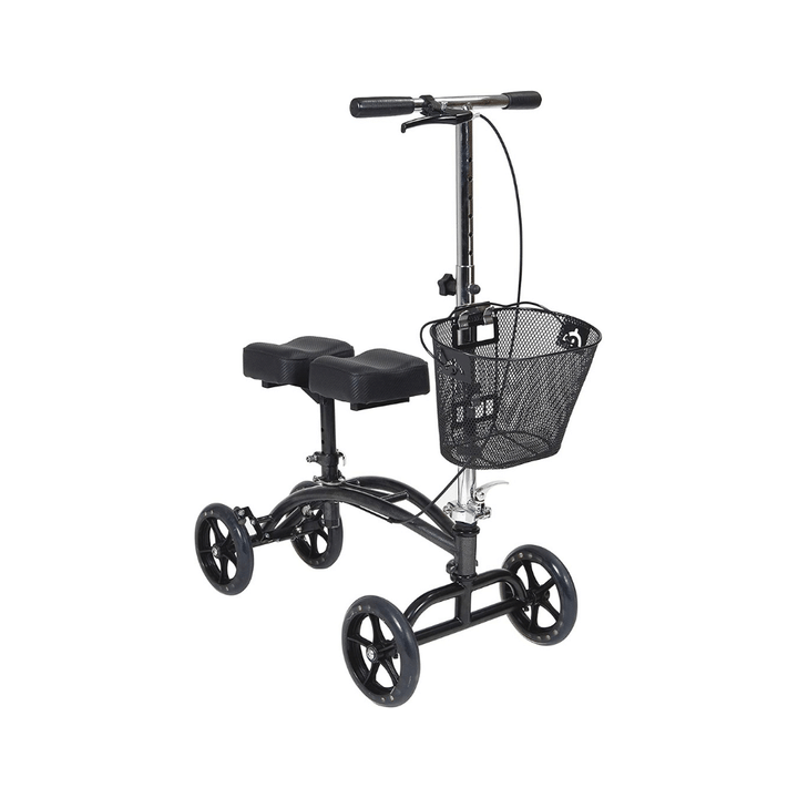 Drive Medical 796 Dual Pad Steerable Knee Walker With Basket, Alternative To Crutches-Toolcent®