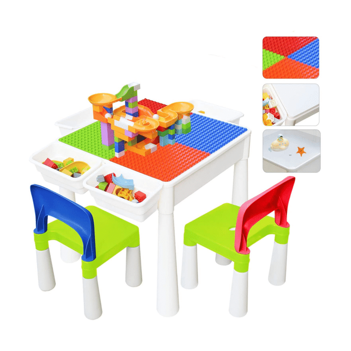 67i Kids Multi Activity Table And 2 Chairs Set 3 In 1