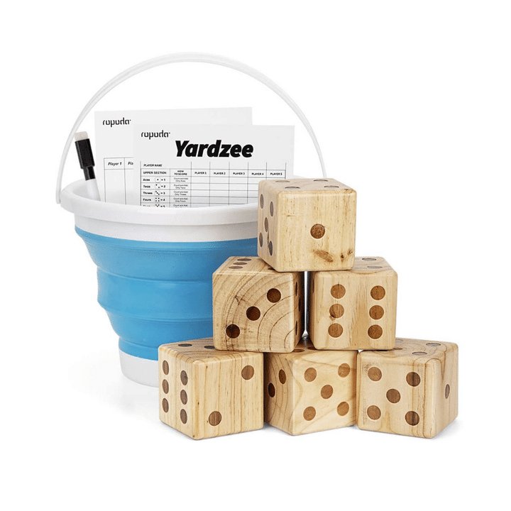 ROPODA Giant Wooden Yard Dice Set for Outdoor Fun