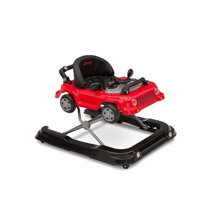 Delta Children Jeep Classic Wrangler 3-in-1 Grow With Me Walker, Red