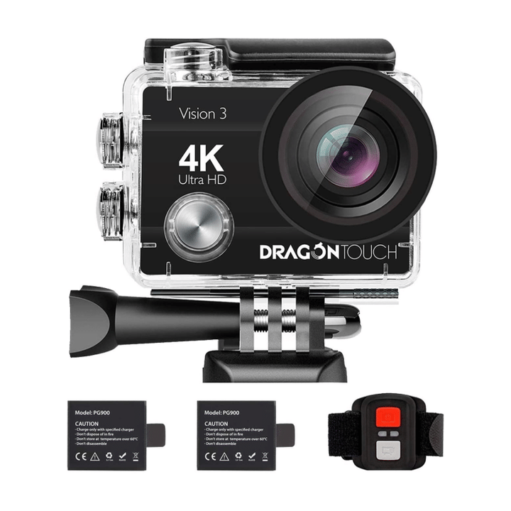 Dragon Touch 4K Action Camera 16MP Vision 3 Underwater Waterproof Camera