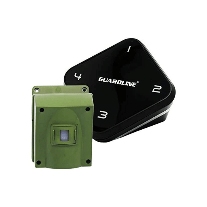 Guardline ¼ Mile Long Range Wireless Driveway Alarm Outdoor Weather Resistant Motion Sensor & Detector