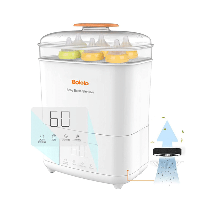 Bololo Baby Bottle Sterilizer And Dryer, Sterilizer For Baby Bottles, Breast Pump