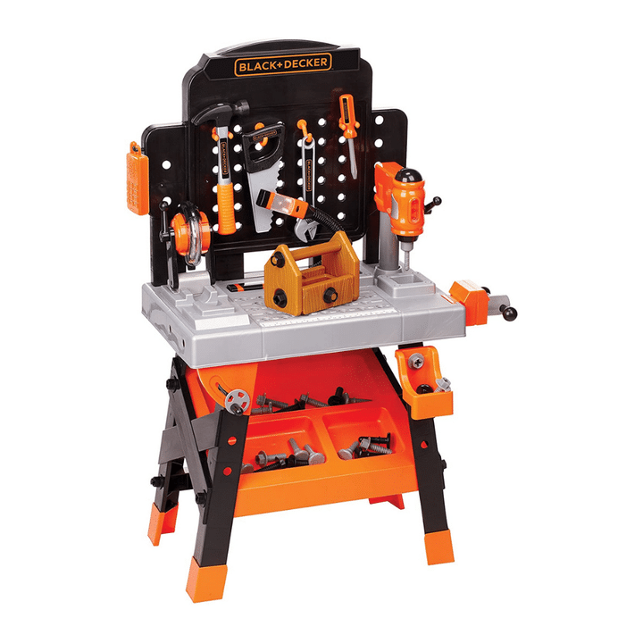 Black + Decker Kids Power Tools Workshop, 75 Realistic Toy Tools And Accessories