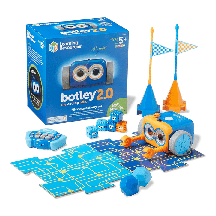 Learning Resources Botley 2.0 Activity Set, Coding Robot For Kids, STEM Toy, 78 Pieces
