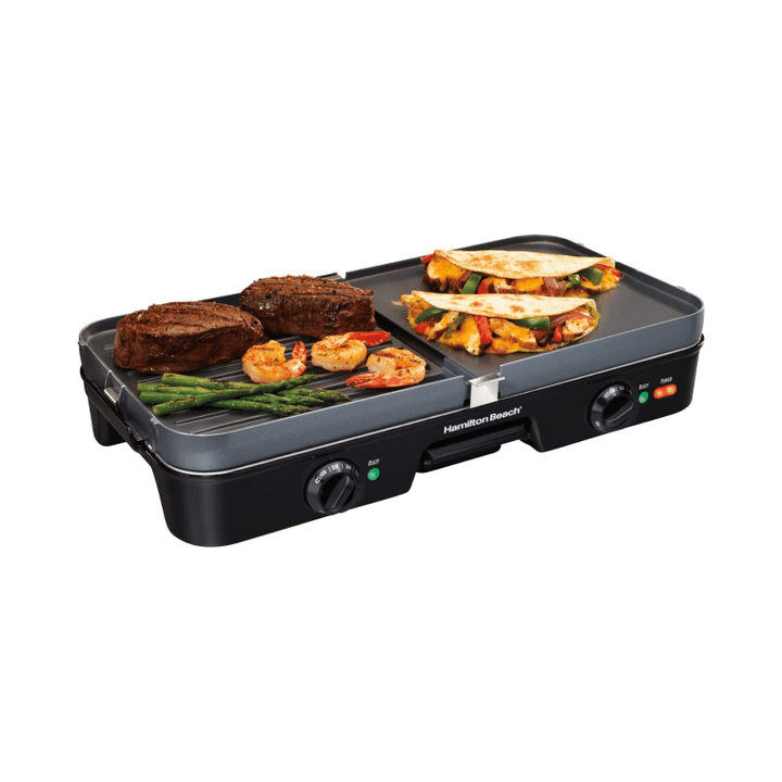 Hamilton Beach 3 In 1 Electric Indoor Grill & Griddle, 8-Serving