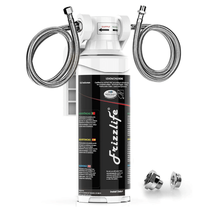 Frizzlife Under Sink Water Filter System, NSF/ANSI 53 And 42 Certified High Capacity, 0.5 Micron Removes 99.99% Lead