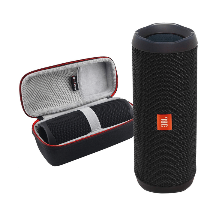 Boomph Hardshell Protective Case JBL FLIP 5 Portable Wireless Bluetooth Speaker, Black