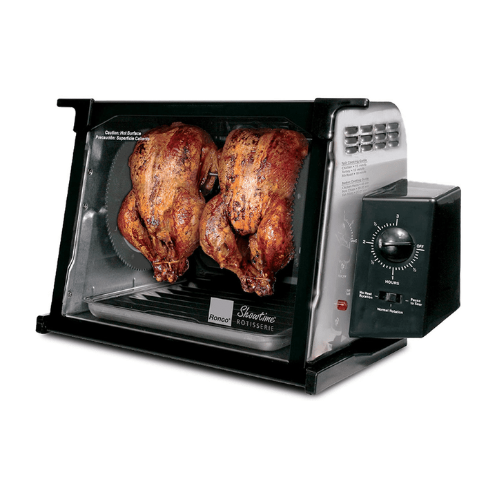 Ronco Showtime Classic Large Capacity Rotisserie & BBQ Oven, 2nd Generation Stainless