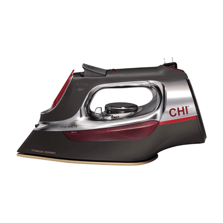 CHI Steam Iron for Clothes with Titanium Infused Ceramic Soleplate, 1700 Watts