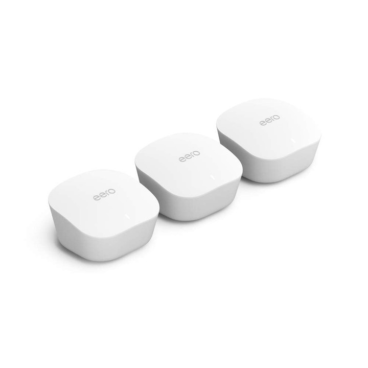 Eero, Amazon Eero Mesh WiFi System - Router Replacement for Whole-Home Coverage (3-Pack)