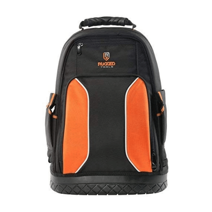 Rugged Tools Pro Tool Backpack, 40 Pocket Heavy Duty Jobsite Tool Bag