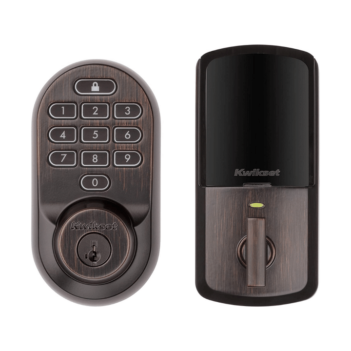 Kwikset 99380-002 Halo Wi-Fi Smart Lock, Electronic Keypad Deadbolt, Venetian Bronze