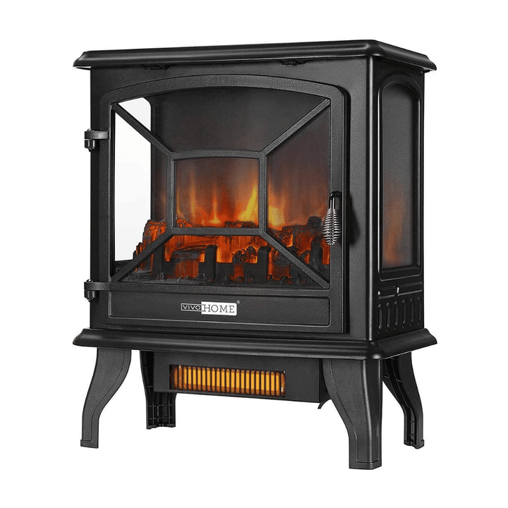Vivohome 23 Inch 1400W Portable Free Standing Infrared Electric Fireplace Stove Heater