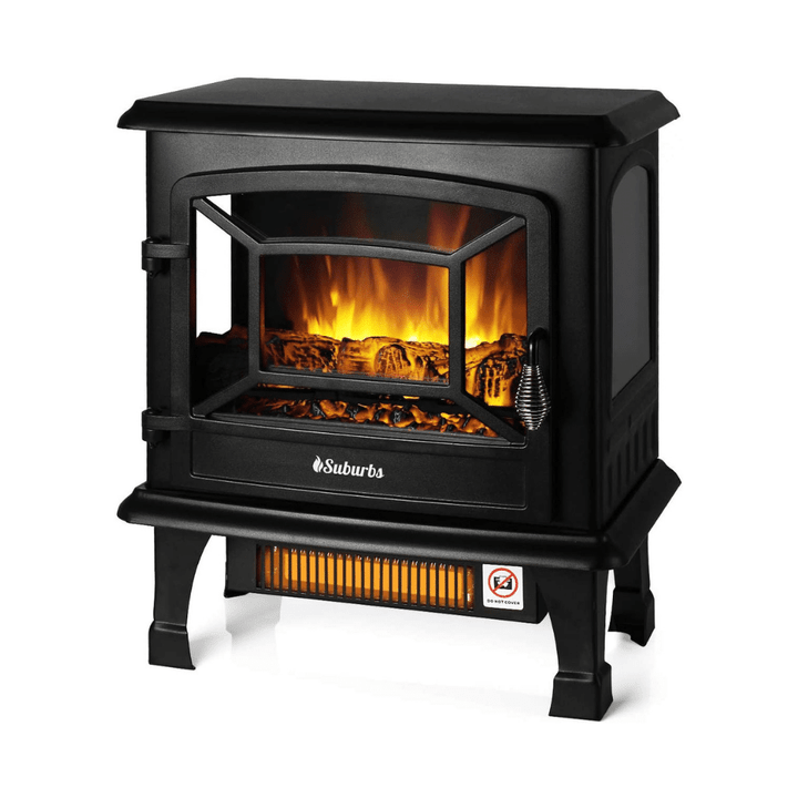 Turbro Suburbs TS20 Electric Fireplace Infrared Heater, Freestanding Fireplace Stove