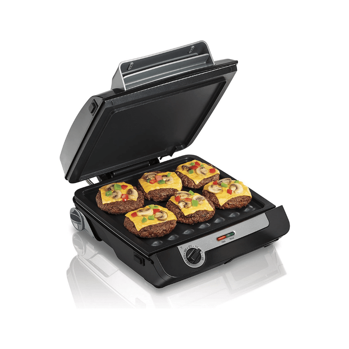 Hamilton Beach 4-in-1 Indoor Grill & Electric Griddle Combo with Bacon Cooker