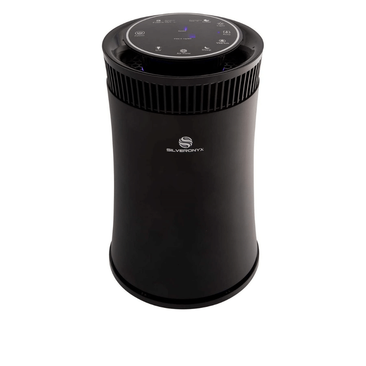 SilverOnyx Air Purifier for Home, H13 True HEPA Filter, Air Cleaner with UV Light, Air Quality Monitor