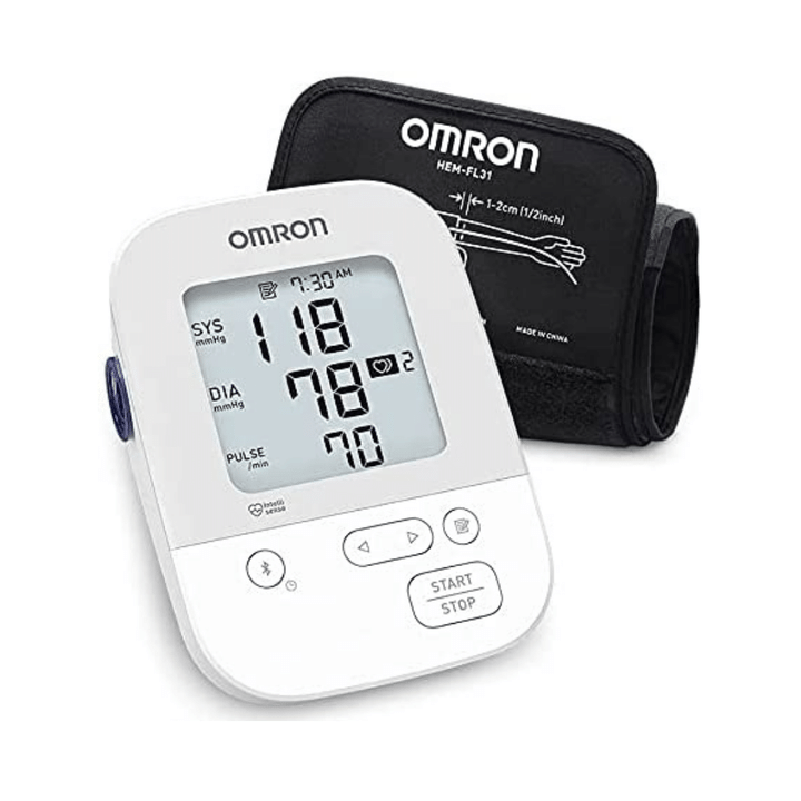 Omron Silver Blood Pressure Monitor, Upper Arm Cuff