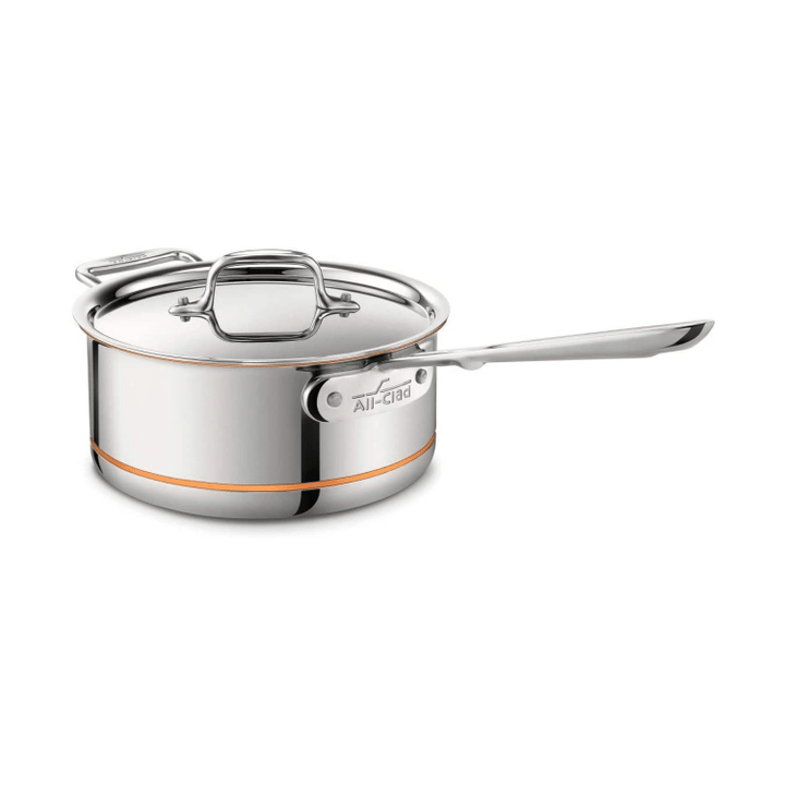 All-Clad 6203 SS Copper Core 5-Ply Bonded Dishwasher Safe Saucepan, 3-Quart