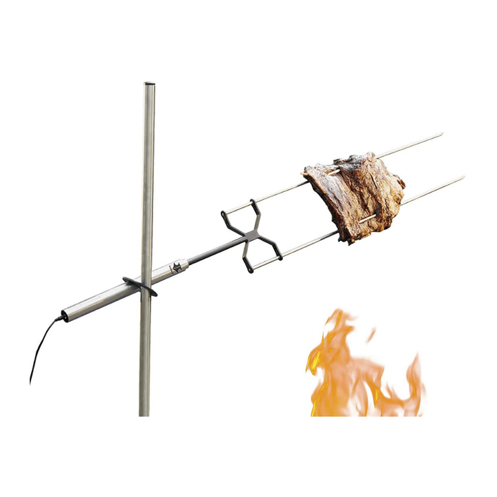 Kanka Heavy Duty Rotisserie Grill, Cook Over Any Grill or Fire, Works with 110V-220V or Batteries