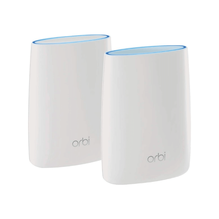 Netgear Orbi Tri-band Whole Home Mesh WiFi System with 3Gbps Speed, Includes 1 Router & 1 Satellite, White