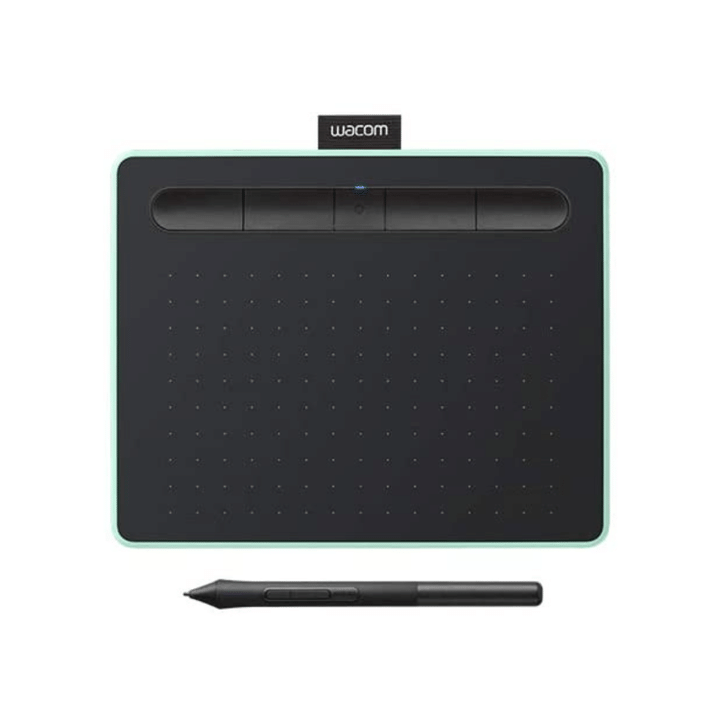 Wacom CTL4100WLE0 Intuos Wireless Graphics Drawing Tablet, 7.9" X 6.3", Pistachio