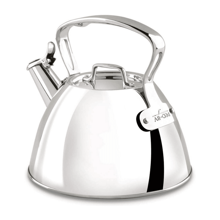 All-Clad E86199 Stainless Steel Tea Kettle, 2-Quart, Silver