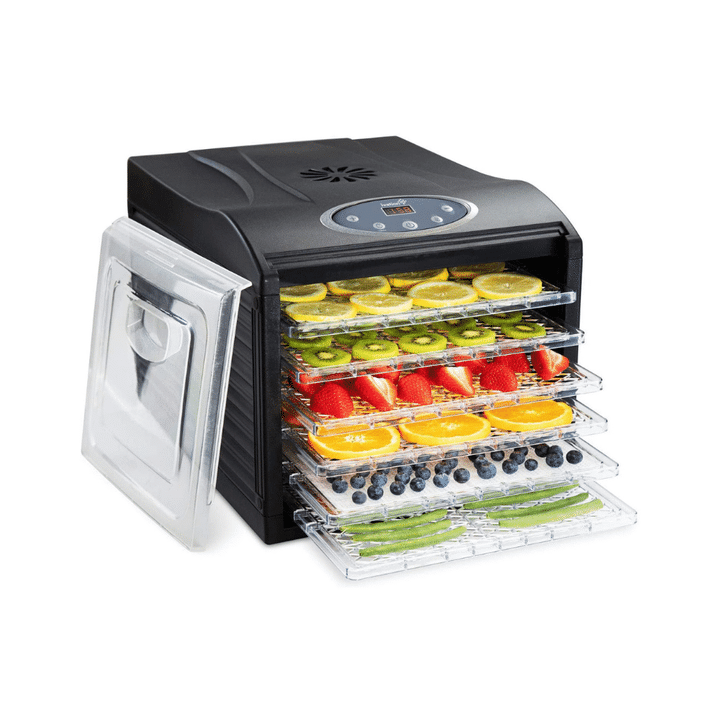 Ivation 6 Tray Countertop Digital Food Dehydrator Drying Machine, 480W