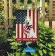 BIF1328 White German Shepherd Personalized Flag