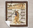 DDQ121701 The Anatomy of A German Shepherd Quilt Blanket