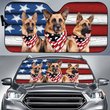 DIC5010-German shepherd Car Sun shade