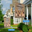 BIF1404 German Shepherd Don't bother knocking personalized flag
