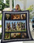 QUI28006 German Shepherd Quilt Blanket